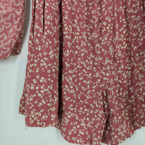 BETSEY JOHNSON レーヨン100% 花柄 オールインワンパンツ レディース P
