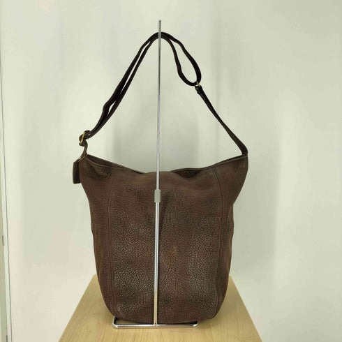 コーチ COACH 90S OLD Vintage genuine leather USA製 ヴィンテージ 本革 シボ レザー ヌバック バケツ ショルダー バック レディース