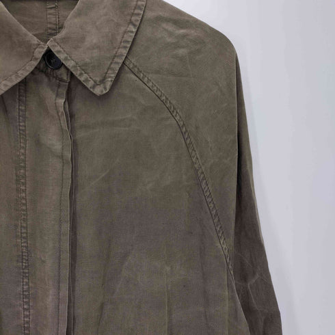 ザラ ZARA ユーズドリヨセル トレンチコート レディース import:M