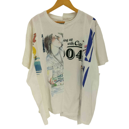 ボディソング BODY SONG. ドッキング 半袖 オーバーサイズ Tシャツ メンズ FREE
