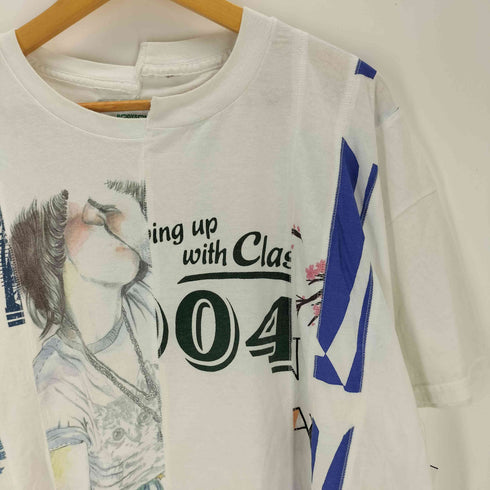 ボディソング BODY SONG. ドッキング 半袖 オーバーサイズ Tシャツ メンズ FREE