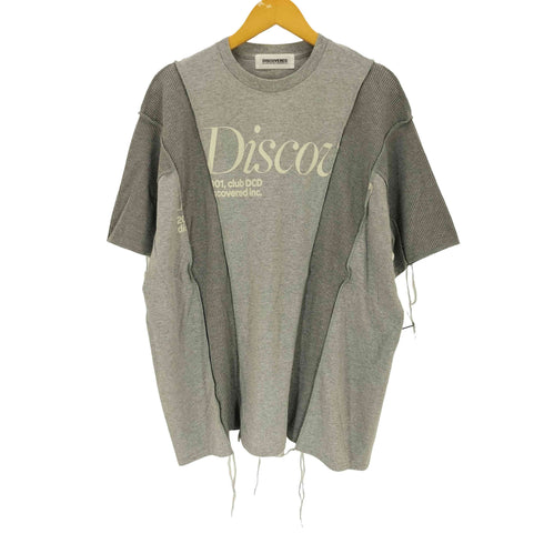 ディスカバード DISCOVERED 再構築 ワッフル生地 ドッキング 半袖 クルーネックTシャツ メンズ JPN:1