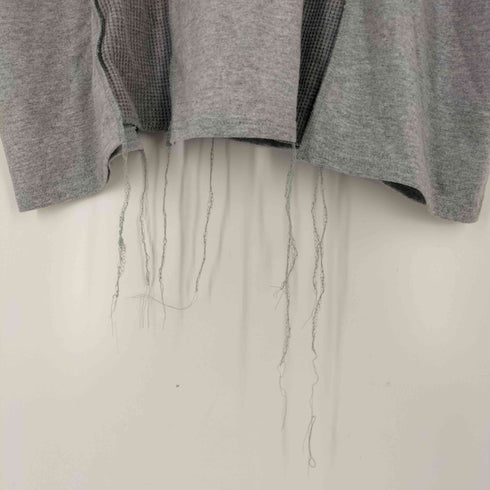 ディスカバード DISCOVERED 再構築 ワッフル生地 ドッキング 半袖 クルーネックTシャツ メンズ JPN:1
