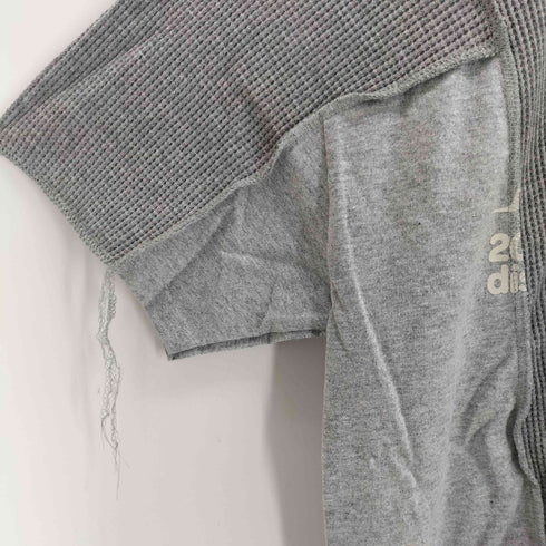 ディスカバード DISCOVERED 再構築 ワッフル生地 ドッキング 半袖 クルーネックTシャツ メンズ JPN:1