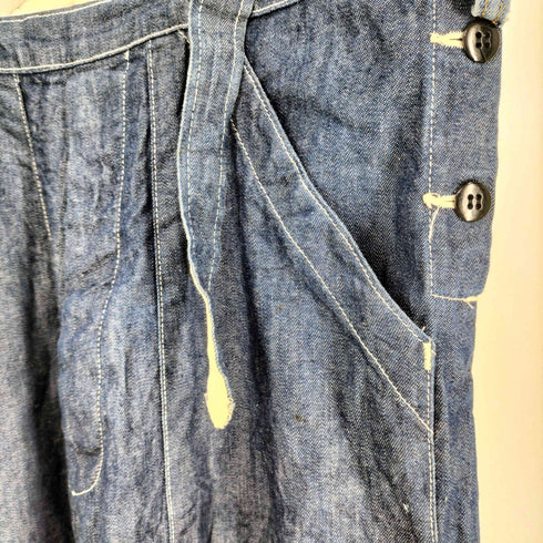 ドゥニーム Denime インディゴ デニム サロペット メンズ M