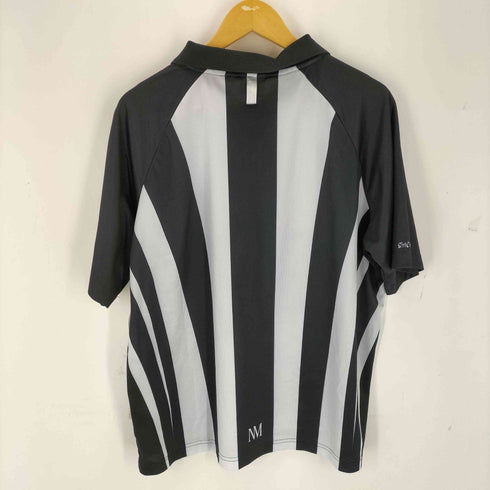 ノーマニュアル NOMANUAL STRIPE FOOTBALL SHIRT ストライプ フットボール シャツ メンズ M