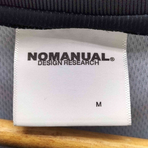 ノーマニュアル NOMANUAL STRIPE FOOTBALL SHIRT ストライプ フットボール シャツ メンズ M