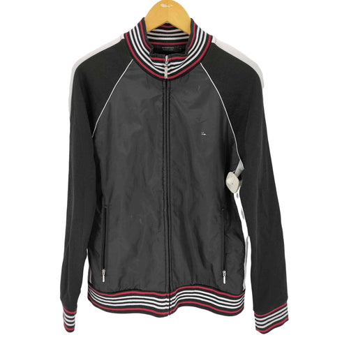 バーバリーブラックレーベル BURBERRY BLACK LABEL ジップアップ ナイロン切替 トラックジャケット メンズ 2