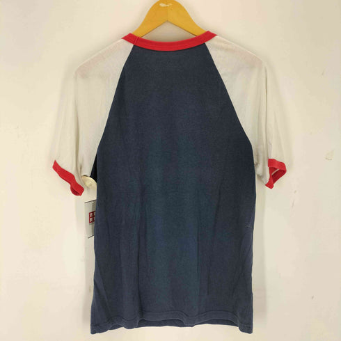 海外ドラマロゴプリント ラグラン 半袖Tシャツ メンズ M