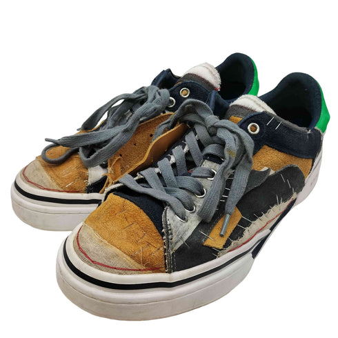 カラー kolor 22SS オックス スニーカー 再構築 パッチワーク ローカット スニーカー メンズ JPN:25.5