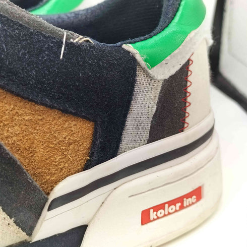 カラー kolor 22SS オックス スニーカー 再構築 パッチワーク ローカット スニーカー メンズ JPN:25.5