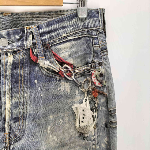 アクネストゥディオズ ACNE STUDIOS 24SS 1981Mトロンプルイユキーチェーンプリントデニムパンツ メンズ 48