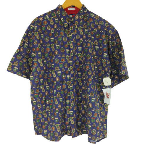トミーヒルフィガー TOMMY HILFIGER エンブレム S/S シャツ メンズ JPN:L
