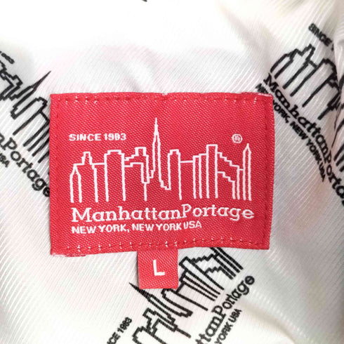 マンハッタンポーテージ Manhattan Portage フェイクレザー ダブルライダースジャケット メンズ JPN:L
