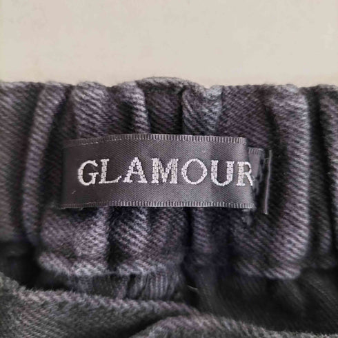 GLAMOUR グラマー ダメージ加工 ワイド バギー デニムパンツ メンズ