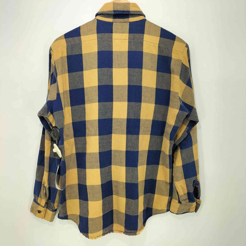 ファイブブラザー FIVE BROTHER 80s USA製 ブロックチェック ヘビー フランネルシャツ ヘビネル メンズ import:M