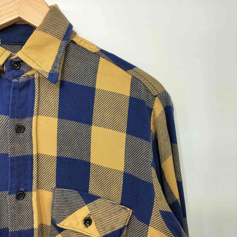 ファイブブラザー FIVE BROTHER 80s USA製 ブロックチェック ヘビー フランネルシャツ ヘビネル メンズ import:M