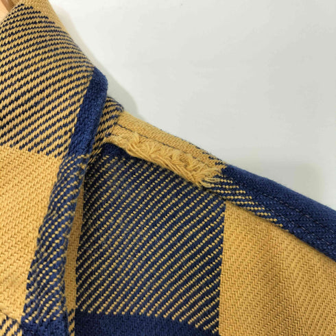 ファイブブラザー FIVE BROTHER 80s USA製 ブロックチェック ヘビー フランネルシャツ ヘビネル メンズ import:M