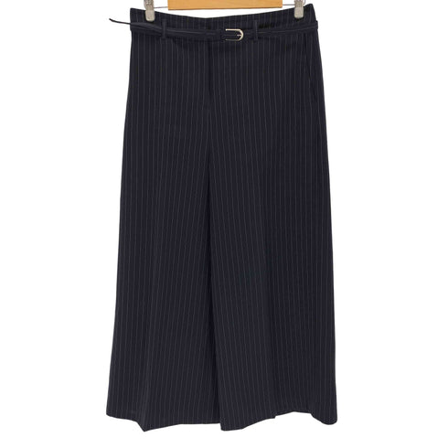 プラステ PLST バックサテンストレッチ ベルト付きワイドパンツ レディース JPN:XL