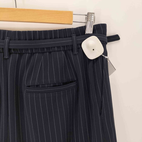 プラステ PLST バックサテンストレッチ ベルト付きワイドパンツ レディース JPN:XL