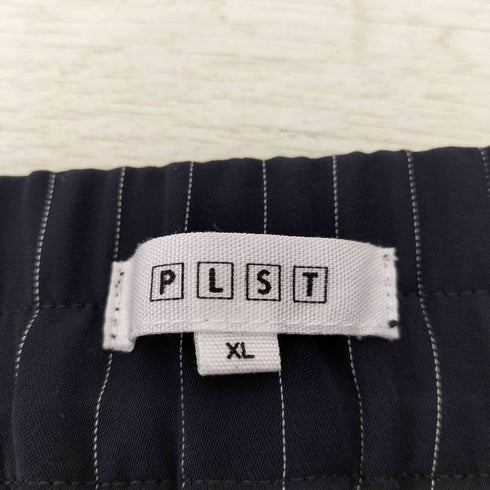 プラステ PLST バックサテンストレッチ ベルト付きワイドパンツ レディース JPN:XL