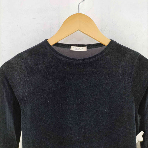 マカフィー MACPHEE スキンベロア クルーネック プルオーバー Tシャツ レディース S