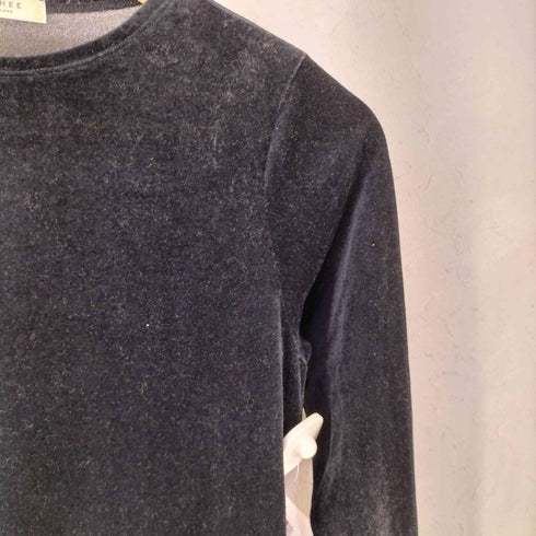 マカフィー MACPHEE スキンベロア クルーネック プルオーバー Tシャツ レディース S