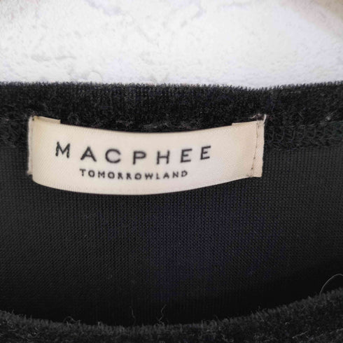 マカフィー MACPHEE スキンベロア クルーネック プルオーバー Tシャツ レディース S