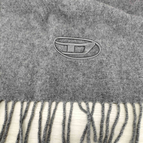 ディーゼル DIESEL ロゴ刺繍 ウールマフラー レディース