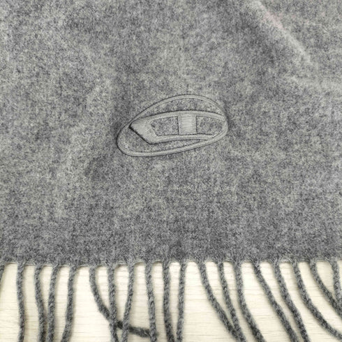 ディーゼル DIESEL ロゴ刺繍 ウールマフラー レディース