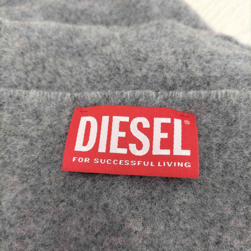 ディーゼル DIESEL ロゴ刺繍 ウールマフラー レディース