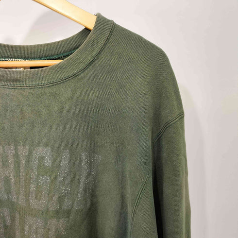 チャンピオン Champion 80s USA製 トリコタグ 2段 リバースウィーブ REVERSE WEAVE MICHIGAN STATE ミシガン カレッジ スウェット メンズ import:XXL