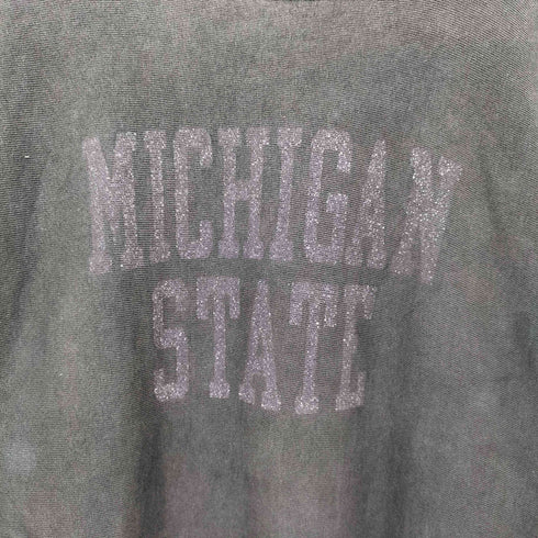 チャンピオン Champion 80s USA製 トリコタグ 2段 リバースウィーブ REVERSE WEAVE MICHIGAN STATE ミシガン カレッジ スウェット メンズ import:XXL