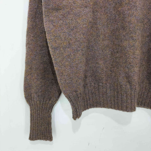 LORD JEFF 80s USA製 シェットランドウール フリーダムスリーブ メランジ クルーネック ニット メンズ import:M