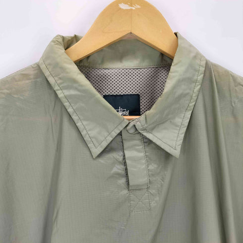 ステューシー Stussy 00S プルオーバーリップ ストップ ナイロン ジャケット メンズ M