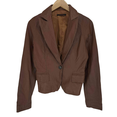 blancheur ブランシュール pig leather ピッグレザー 豚革 1B テーラードジャケット レディース L