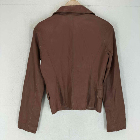 blancheur ブランシュール pig leather ピッグレザー 豚革 1B テーラードジャケット レディース L