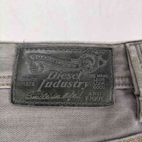 ディーゼル DIESEL THANAZ 裏地チェック ジップフライ ストレート デニムパンツ メンズ W30