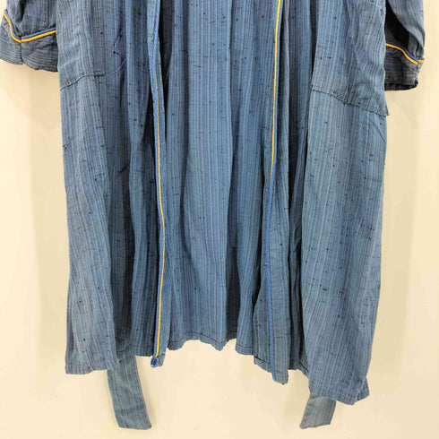 50-60s B.V.D. 襟 フロント パイピング カスリ 絣 ガウン メンズ import:XL