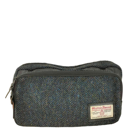 ハリスツイード Harris Tweed ロゴワッペン フェイクレザー ヘリンボーン ボディバッグ メンズ