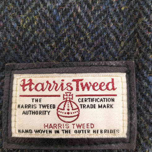 ハリスツイード Harris Tweed ロゴワッペン フェイクレザー ヘリンボーン ボディバッグ メンズ