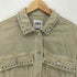 ザラ ZARA クロップピアスデニムジャケット レディース import:M