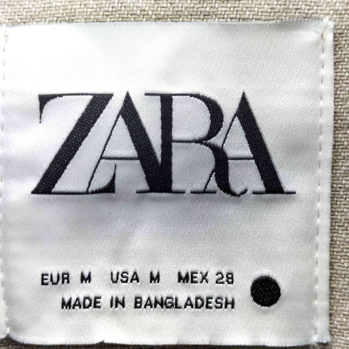 ザラ ZARA クロップピアスデニムジャケット レディース import:M