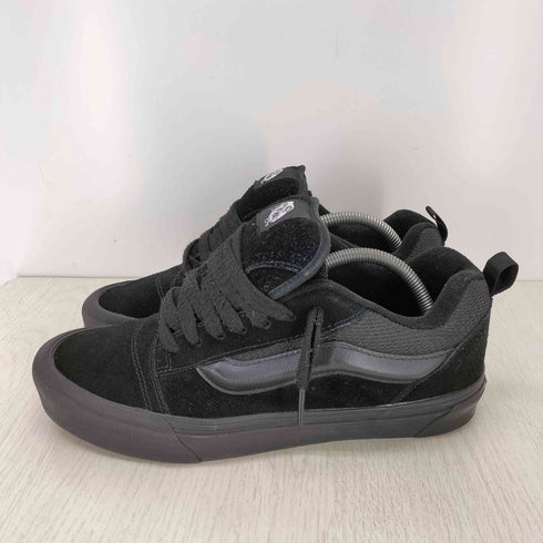 バンズ VANS Knu Skool ニュースクール オールブラック スエードローカットスニーカー メンズ JPN:27.5