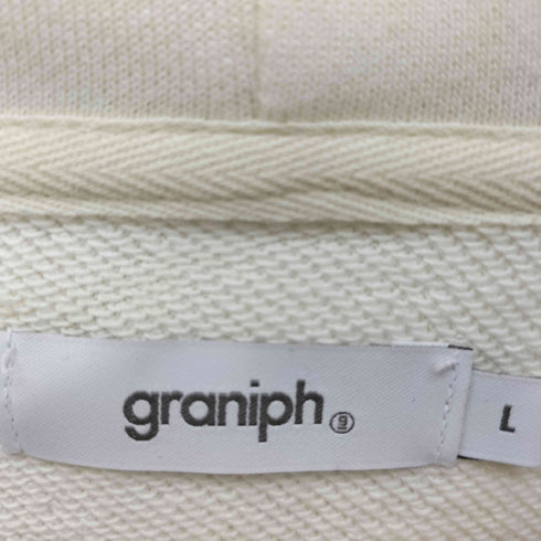 グラニフ graniph イラストレーター イラストプリント キャラクター刺繍 プルオーバーパーカー レディース JPN:L