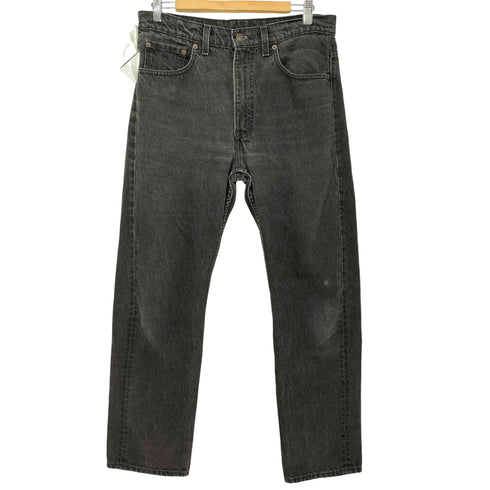 リーバイス Levis 90s 505 STRAIGHT LEG REGULAR FIT ジッパーフライ 後染め ブラック デニム メンズ W33 L30