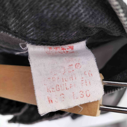 リーバイス Levis 90s 505 STRAIGHT LEG REGULAR FIT ジッパーフライ 後染め ブラック デニム メンズ W33 L30