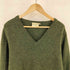 エルエルビーン L.L.Bean 80s スコットランド製 LAMBSWOOL ラムウール フリーダムスリーブ Vネック ニット メンズ M