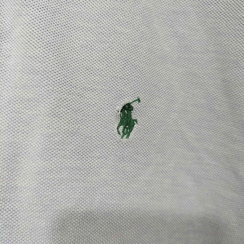 ポロバイラルフローレン Polo by RALPH LAUREN 90s スモールポニー 刺繍 鹿の子 ポロシャツ メンズ import:L