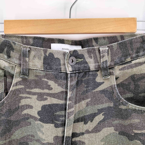 レイジブルー RAGEBLUE 迷彩 カーブシルエットデニムパンツ メンズ